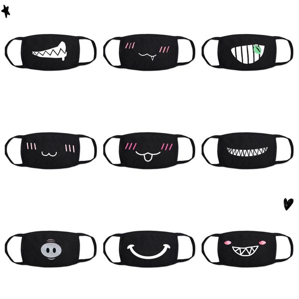 

bear kpop cartoon ship lucky black anime muffle face masks kawaii cotton dustproof mouth fac