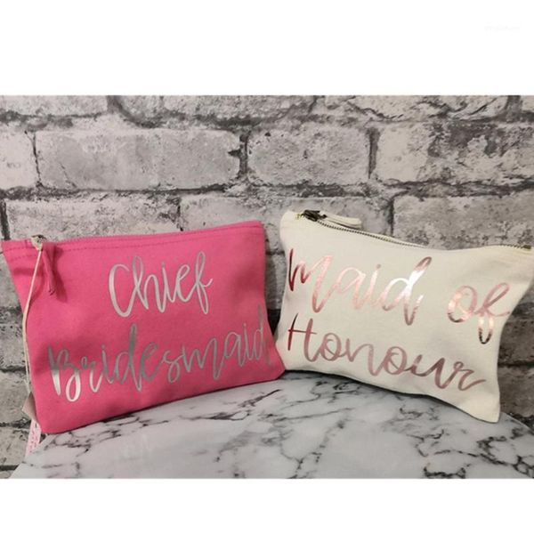 

personalised make up bag bridesmaid gifts bag wedding thank you gift bridal party cosmetics bag,cutom wedding day gifts.1