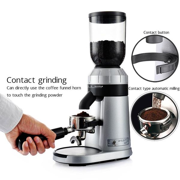 

2020 150w italian coffee grinders electricgrinder espresso 250g electric coffee mill machine 25 files adjustable thickness