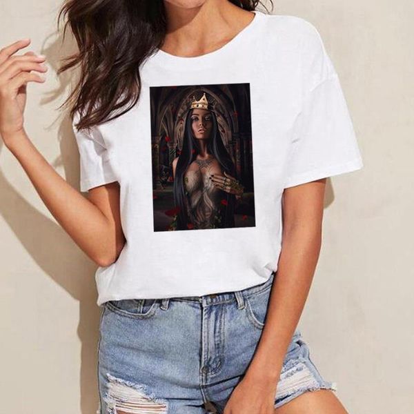 

cool women tshirt топы панк стиль женские tee мода с коротким рукавом o-nekc tops tee летние женщины футболки, White