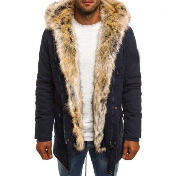 

men's new winter style fashionable windproof down cotton coat warm jacket hommes veste jacket for men style super warm coats1, Black