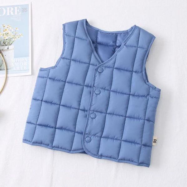 

vidmid children vests kids down cotton thick warm jackets baby girls boys vests children's winter clothing casual coats 2218 wmtsoa, Blue