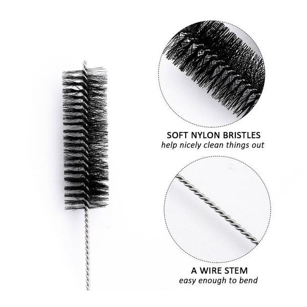 

10 pcs reusable straws with cleaner brush bar accessories stainless steel drinking straw cleani bbypwn