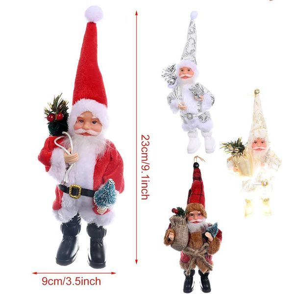 

christmas santa claus doll pendant 2020 ornament christmas decor for home cristmas gifts xmas navidad gifts happy new year 2021 wmtkmg
