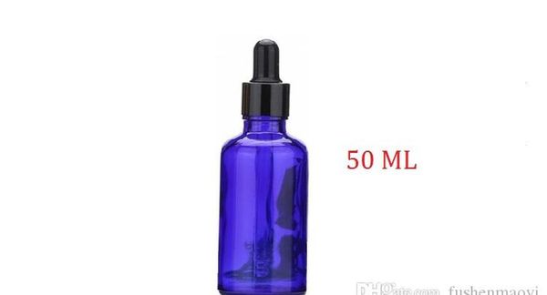 

blue glass liquid reagent pipette bottles eye dropper aromatherapy 5ml-100ml essential oils perfumes bottles jllnyo outbag2007