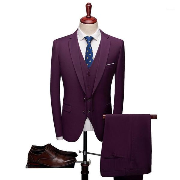 

2020 spring mens suits wedding groom plus size xl- 6xl 3 pieces(jacket+vest+pant) slim fit casual tuxedo suit male1, White;black