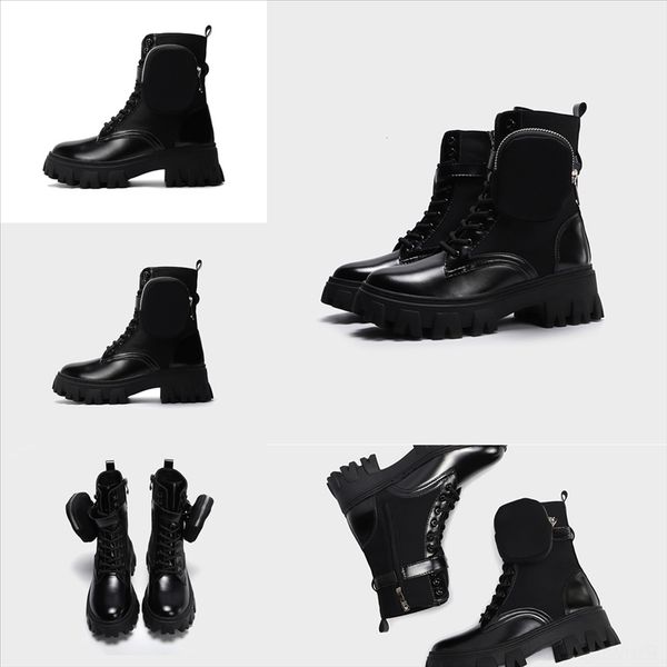 

qrute luxury winter walletbrands women korean lady red bottom boots pointipik ankle boot high heels motorcycle pointed toe red, Black