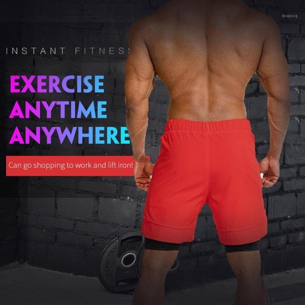 

running shorts 2colors training quick-drying soft outdoors clothes shortskirt men's bodybuilding men sports pants1, Black;blue
