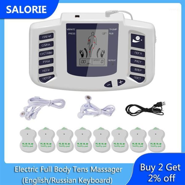 

new full body tens acupuncture electric massager meridian back massager machine ems tens unit physiotherapy therapy health care1