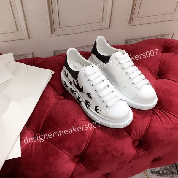 

leather lace up platform oversized sole sneakers white black casual hc191002