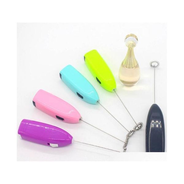 

milk drink coffee whisk mixer electric egg beater frother foamer mini handle stirrer practical k jllirp loveshop01