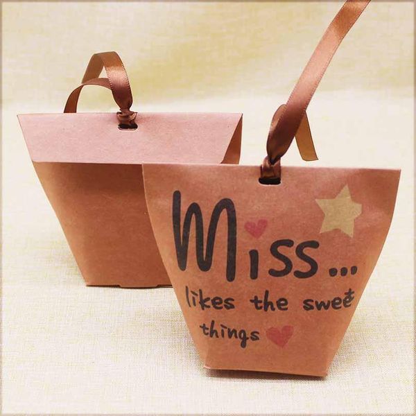 

20 50pc kraft merry christmas gifts bag box white miss you wedding favors bag paper back to school gifts box party suppiles sqcfkv pp2006