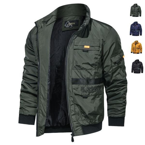 

2021 new casual men's jackets autumn motorcycle pu jacket leather male coats brand men clothing 5z9d, Black