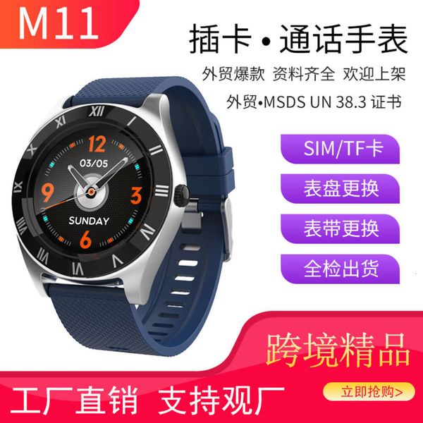 

new m11 smart round card p touch screen sport bluetooth phone wa