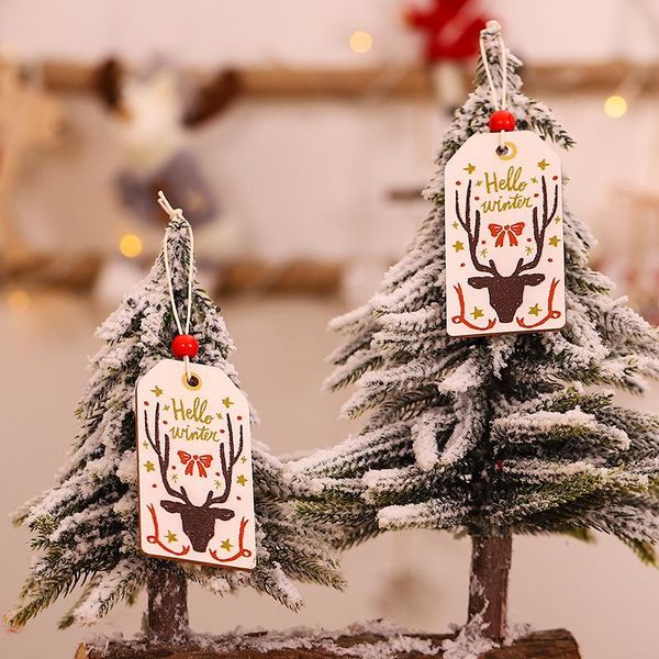 

2pcs веселые рождественские украшения для дома 2020 cristmas украшения деревянные дерева декор xmas gifts навидад ноэль happy new year 2021