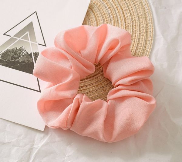 

factoryu9stcolor women girls solid sweet chiffon 20 elastic ring hair ties accessories ponytail holder hairbands rubber band scrunc