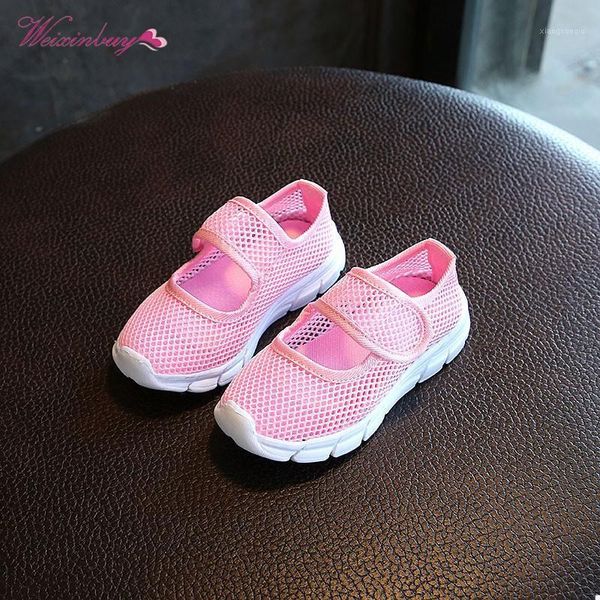 

weixinbuy children canvas casual shoes summer 2021 fashion candy breathable mesh kids sports boys girls sneakers 6 colors 2-11y1, Black