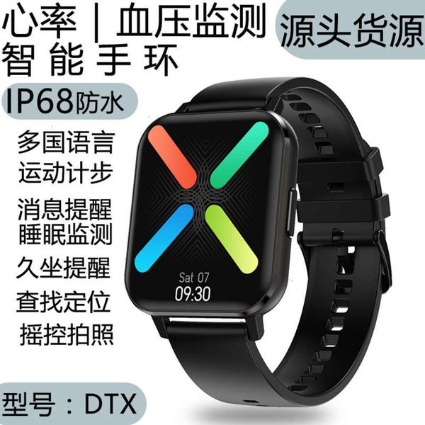 

new dtx bracelet bluetooth sport 1.78 inch heart rate blood prsure monitoring ecg smart watchjk