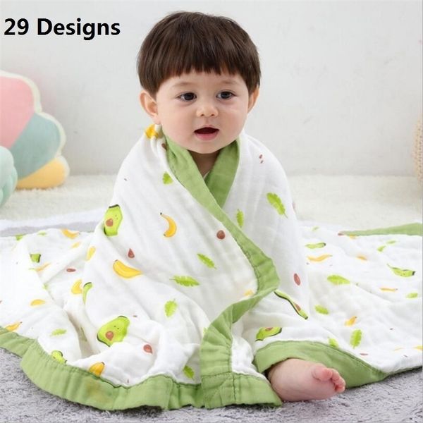

29 pattern soft musiln cotton baby bedding blanket newborn muslin blanket swaddling kids children infant baby receiving blankets y201009