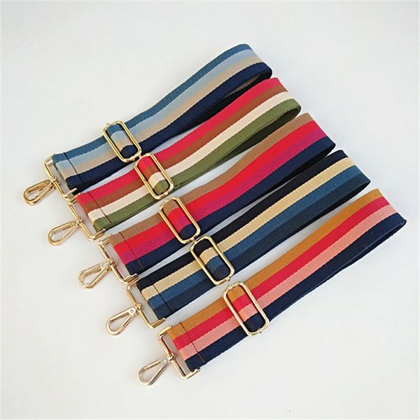 

colored belt strap accessories for women rainbow adjustable shoulder hanger handbag decorative handle strap bag 120*5cm, Black