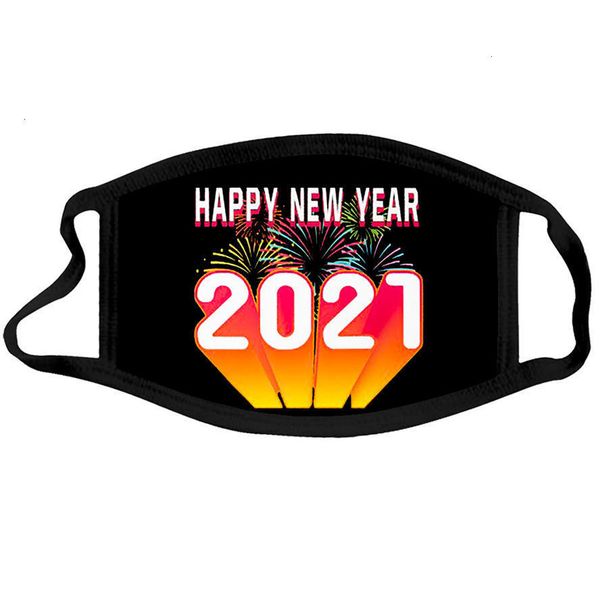 

happy face new year designer 2021 black mouth masks men women cotton cloth mask washing dustproof pm2.5 facemask for boys girls 9 n5ich