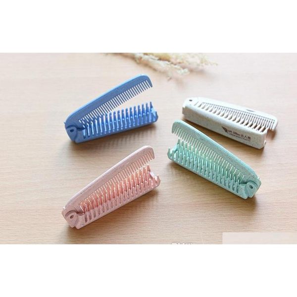 

new simple portable wheat comb easy to carry makeup hairdressing combs home long hair anti-st qyljki sweet07, Silver
