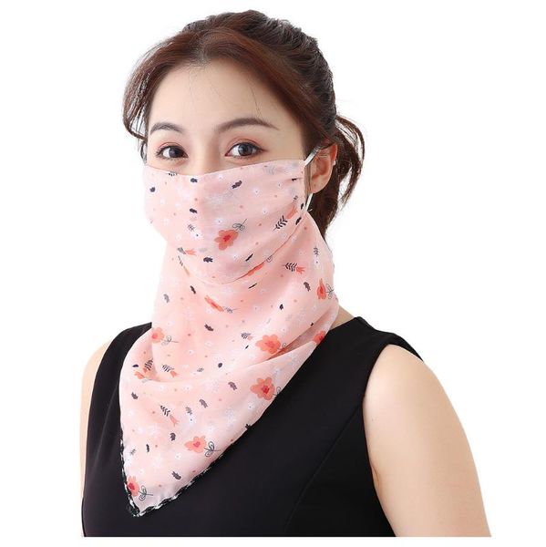

women sun protection print scarf dustproof neck scarves face cover scarf washable reuseable foulard cheveux femme bandana a50, Blue;gray