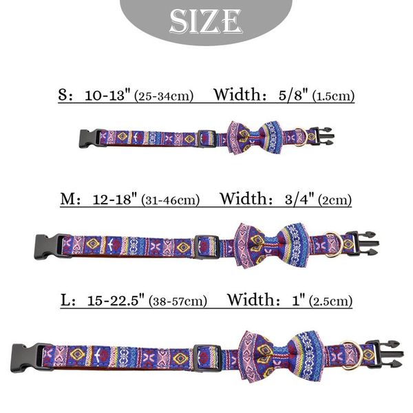

cute bowknot dog collar adjustable pet puppy collar for small medium dogs cats chihuahua yorkshire pug collar perro pet sqcmbu