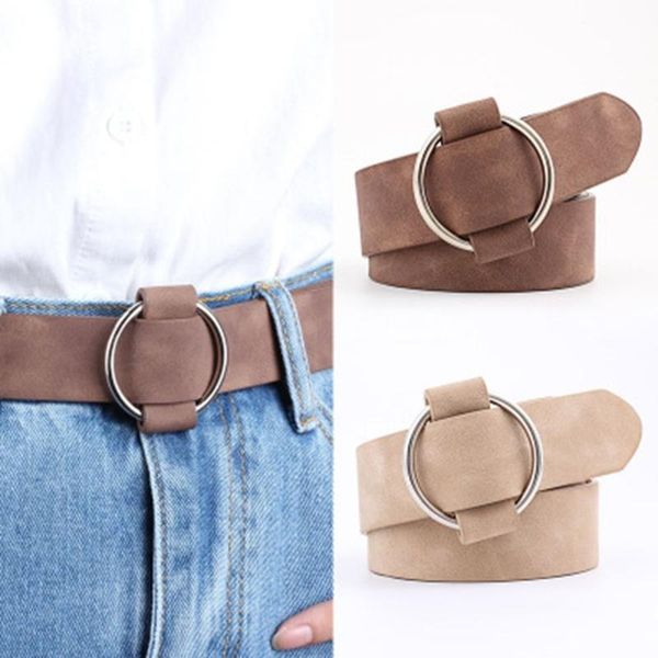 

belts 1pc faux leather unique 8 colors fashion womens designer round casual ladies adjustable, Black;brown