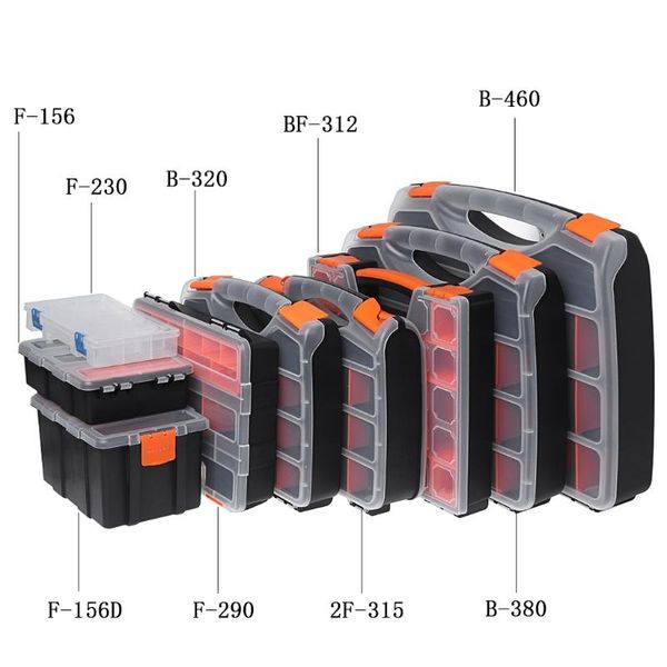 

professional hand tool sets plastic carry storage case spanner screwdriver parts hardware organizer box