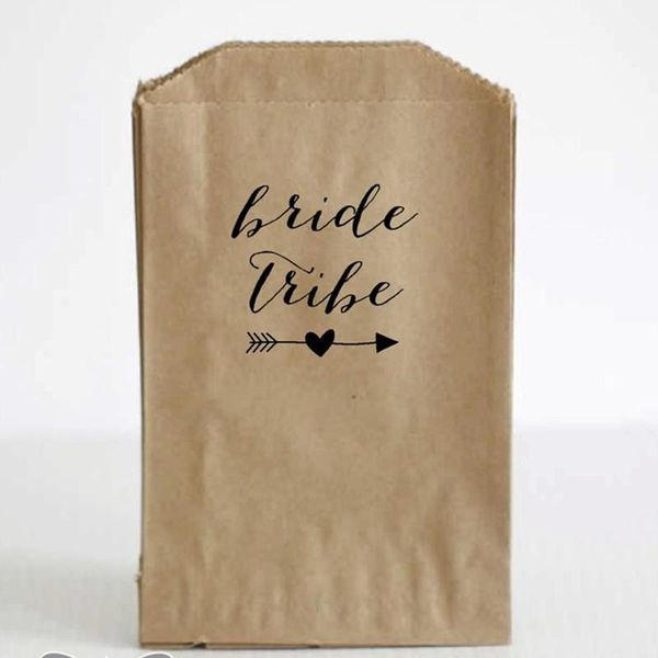 

Custom Bachelorette Party Favor Bags, Bachelorette Party Bag, Bride Tribe Bag, Kraft Treat Candy Buffet Wedding Favor