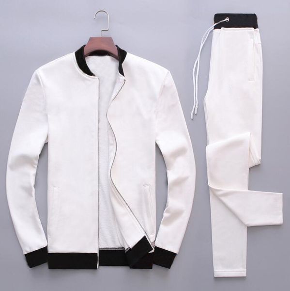 

fashion tracksuits men leisure sport suit men's sportswear jogger set cool sweatshirt jogging suits ing, Gray