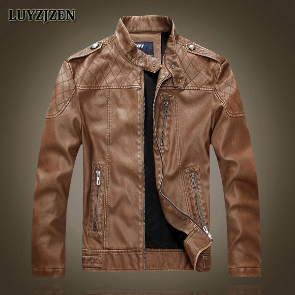 

new arrival 2021 man fashion jacket pu leather coat men of the autumn soft outerwear sales 326 8xzo, Black
