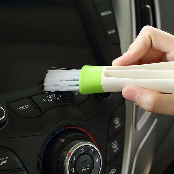 

2pcs long durable 2 in 1 double slider car air conditioner outlet cleaning tool outlet window cleaning multi purpose brush h wmtokw