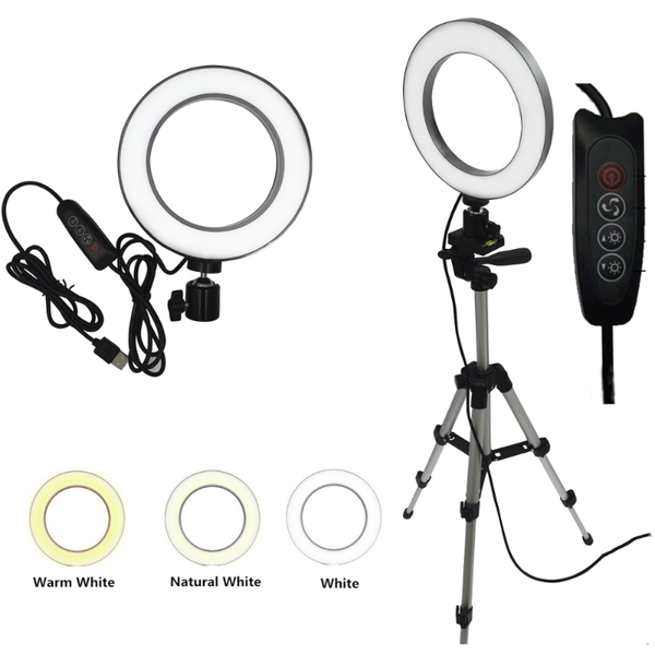 

6" 10" led selfie ring light studio pgraphy p lights fill light tripod for mobile phone live makeup viplink for ag 3