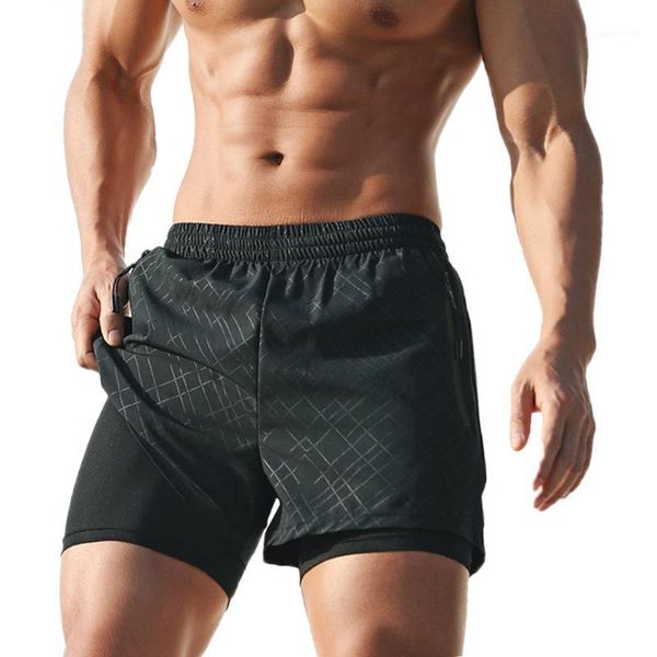 

men's shorts for men gym casual sports fitness running pantalones cortos de hombre printed color two layer patchwork men1, White;black
