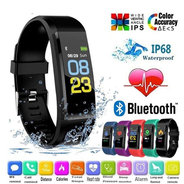 

more than 115 male and female children exercise calorie pedometer sleep monitor wristwatch heart blood prsure smart watch 2020jk
