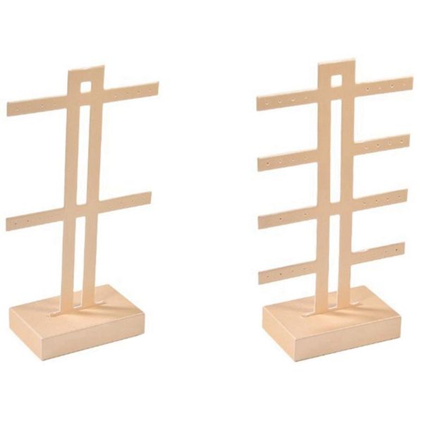 

2pcs ювелирных изделий стеллаж стенд держатель серьги висячие организатор шампанское - 01 02, Pink;blue