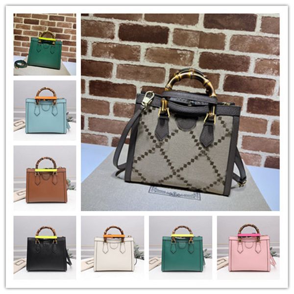 

designer luxury brown leather diana small tote handle bag 660195 size:27*24*11cm