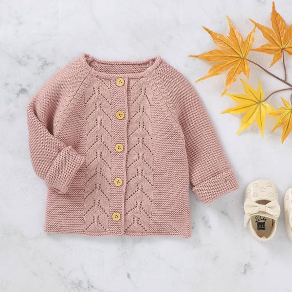 

pullover baby girls autumn winter basic cardigans dropped shoulder long sleeve crew neck straight breasted knitted sweater outwear, Blue
