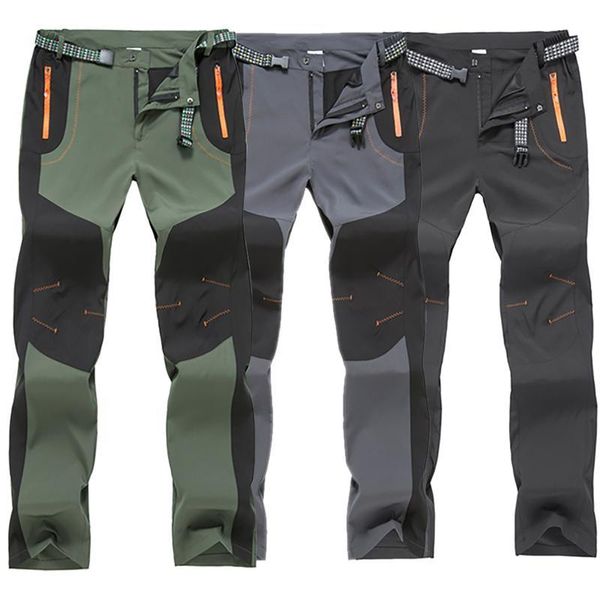 

mens clothing pants casual army sports hiking outdoors summer sports pants camping fishing casual pant male trousers, Black