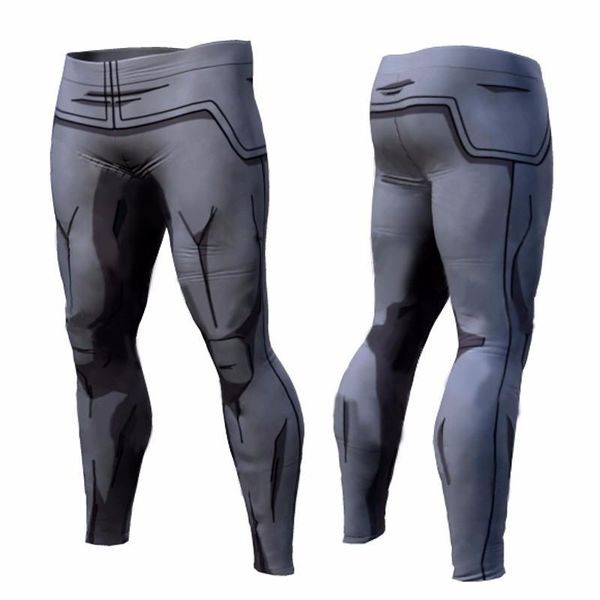

dragon 2021 pants compression trousers fitness quick dry pant tight 3d dragon all z anime men vegeta goku pant, Black