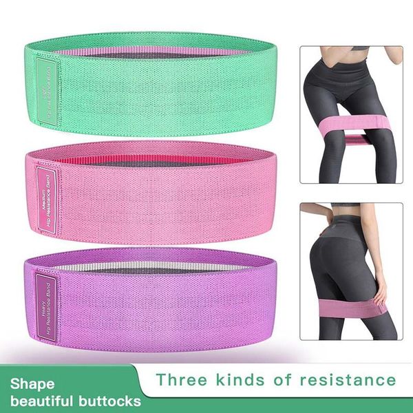 

resistance bands 3pcs booty band hip circle loop workout exercise for legs thigh glute busquat non-slip design