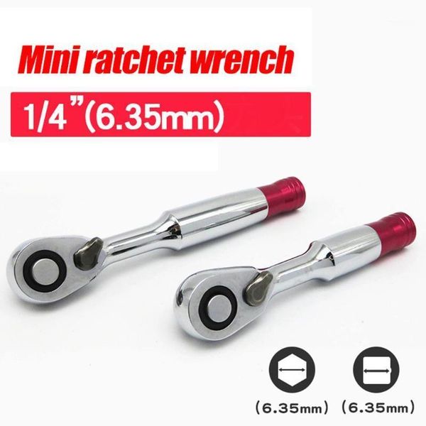 

1/4 inch 6.35mm mini 72 tooth wrench double-ended torque small socket wrench spanner mini ratchet1