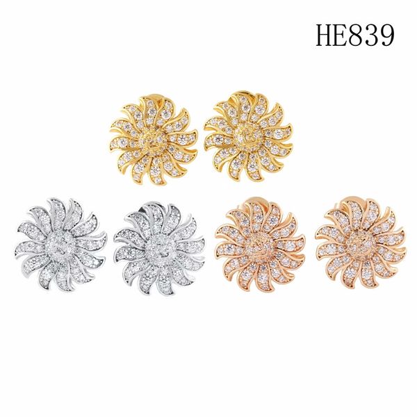 

women jewelry diamond stud earrings fashion jewelry earings womens gold earrings fashion accessories flower earrings wholesale, Golden;silver
