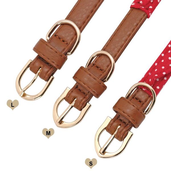 

pet dog cat bandana collar adjustable leather dog collars puppy cat scarf neckerchief pet accessories tie for small med wmtolv