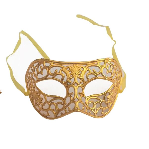 

electroplate masquerade masks hollowing out half face halloween party fashion mask new pattern with various color 0 96my j1