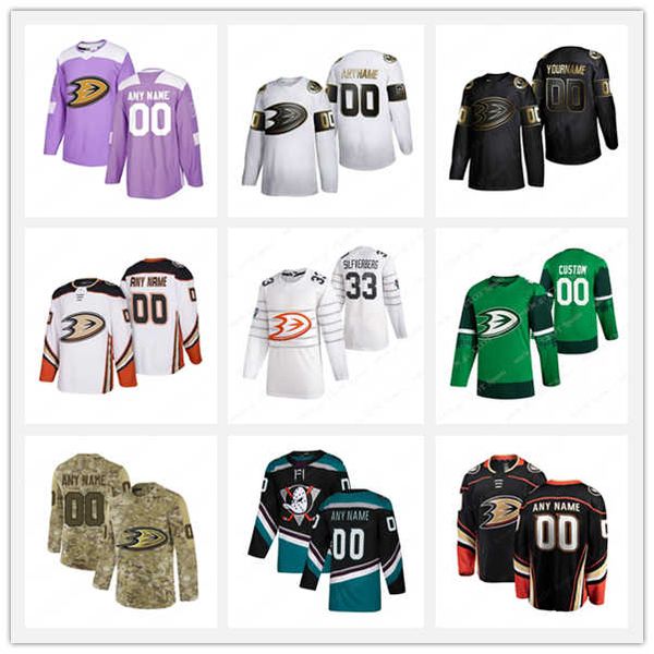 

custom men's kids women's anaheim ducks jerseys 9 paul kariya 15 ryan getzlaf 8 selanne customize any number any name hockey jerse, Black;red