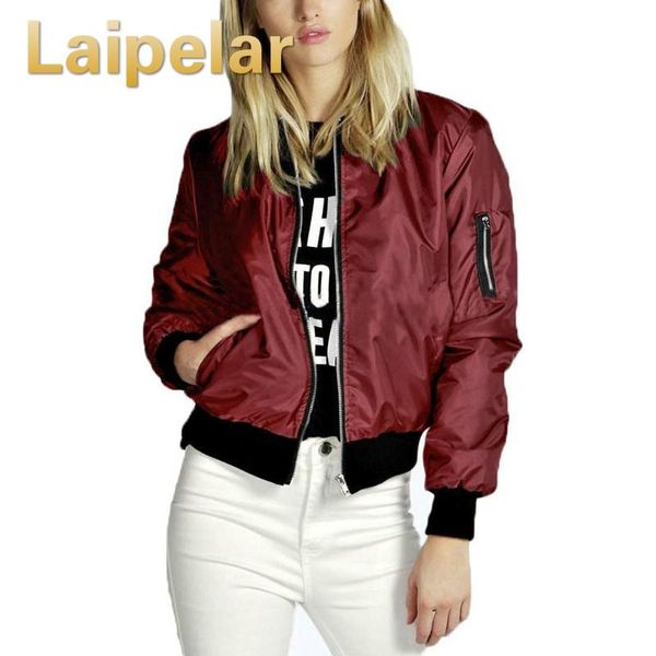 

spring autumn women lady thin jackets fashion basic bomber jacket long sleeve coat casual stand collar slim fit outerwear, Black;brown