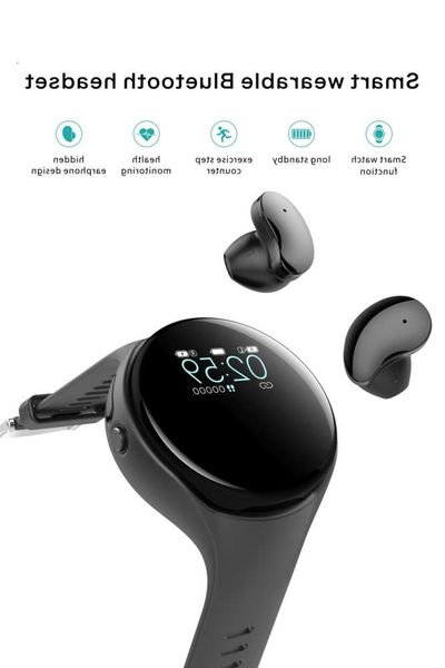 

sports smart wear bluetooth headset watch two